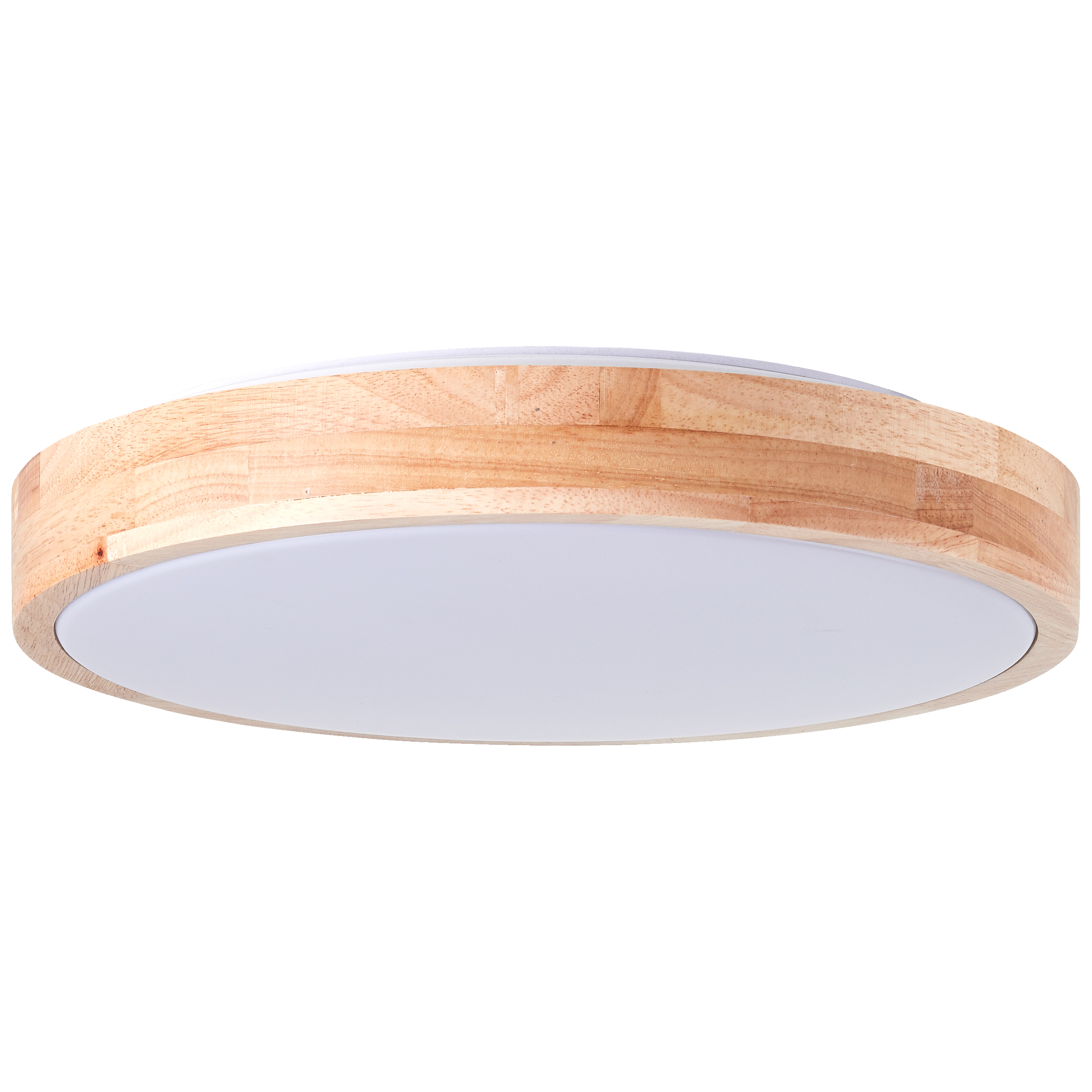 LED Deckenlampe mit hellen Holz Rahmen - Ø 34 cm · Lightbox Leuchten &  Licht GmbH