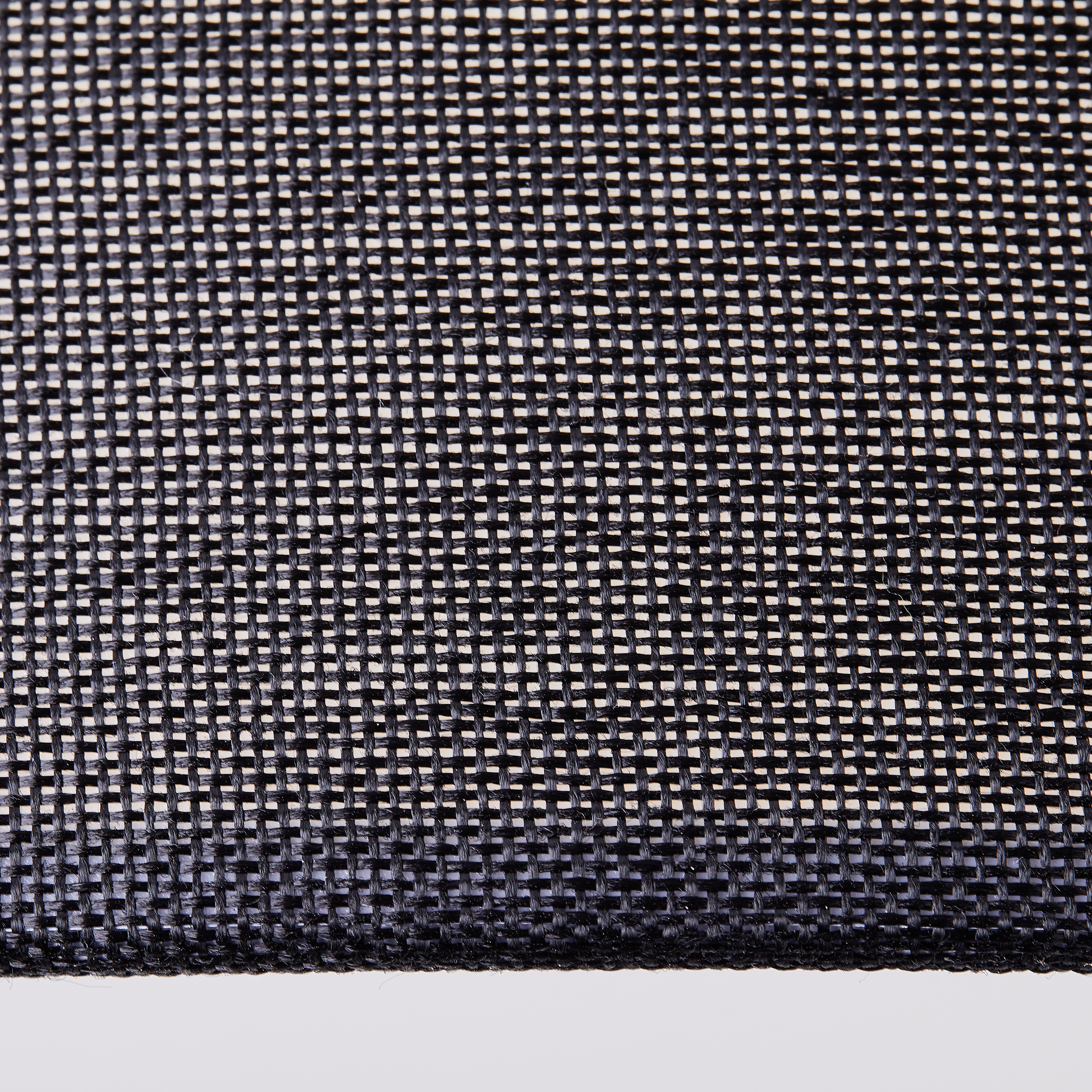 Wand- und Deckenleuchte schwarz/weiß Metall/Textil/Kunststoff