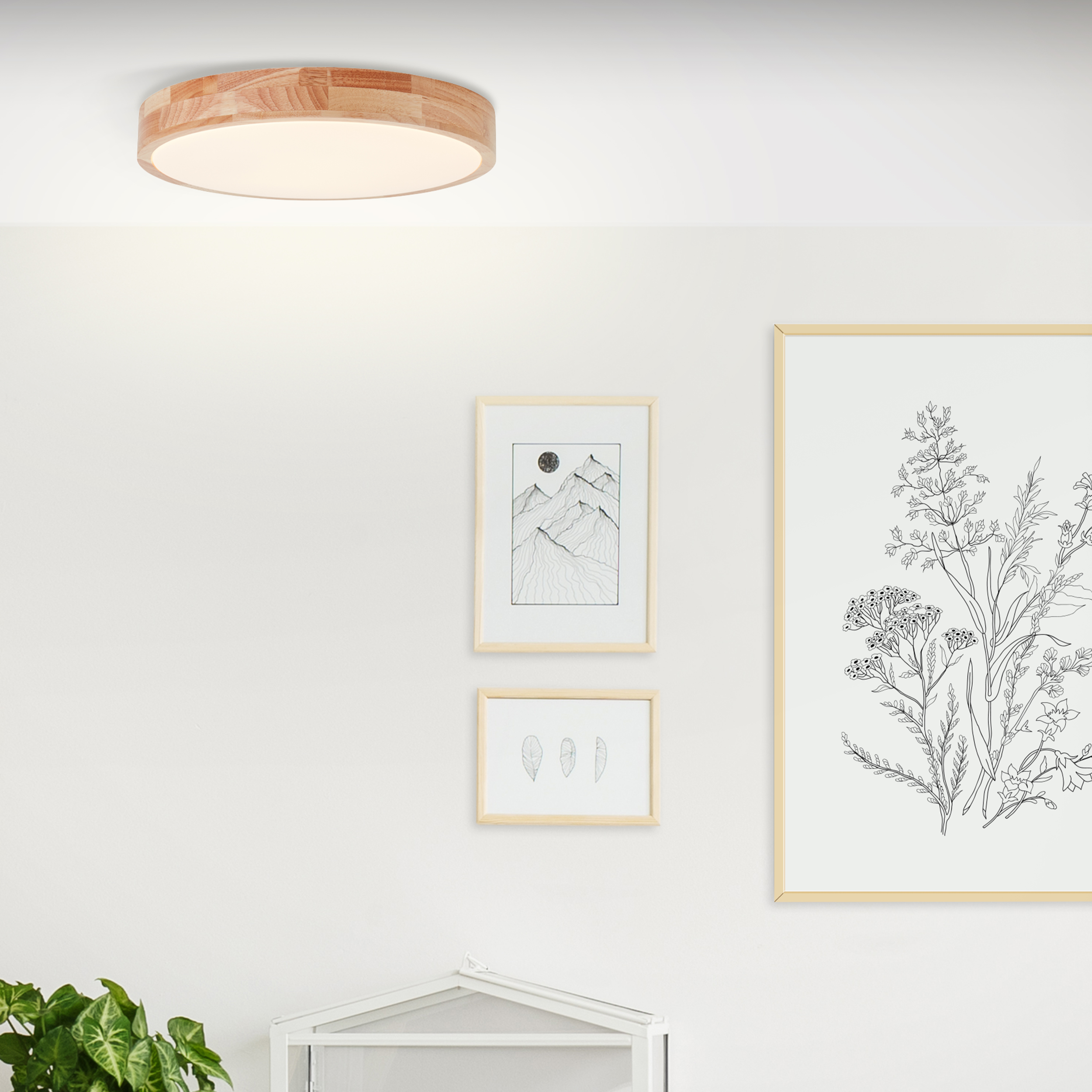 GmbH & Wand- Leuchten · Lichtfarbe und Licht Lightbox warmweißer Deckenlampe mit