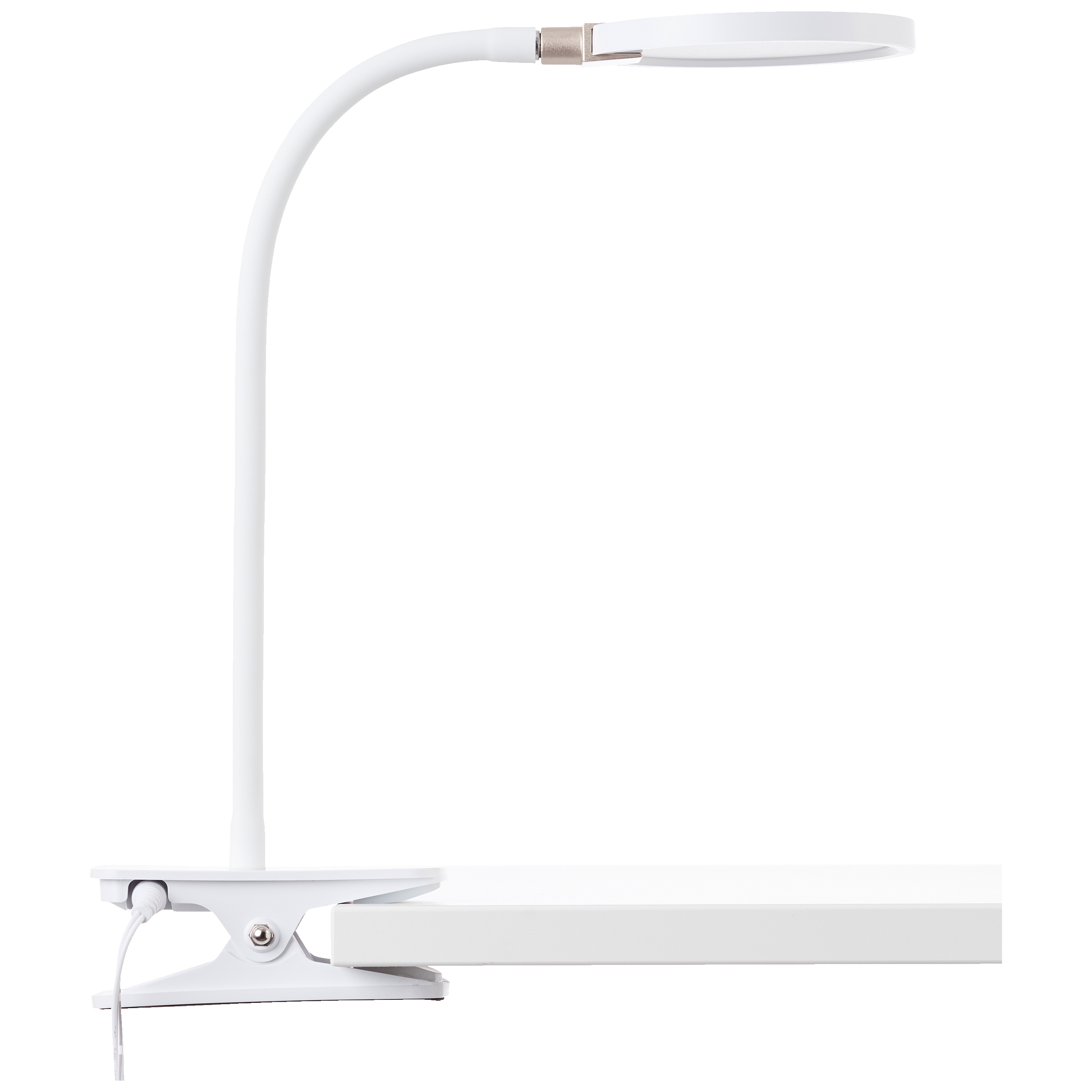 Flexarm einstellbar · & mit Lightbox weiß Schreibtischlampe Leuchten GmbH chromfarbene Licht LED
