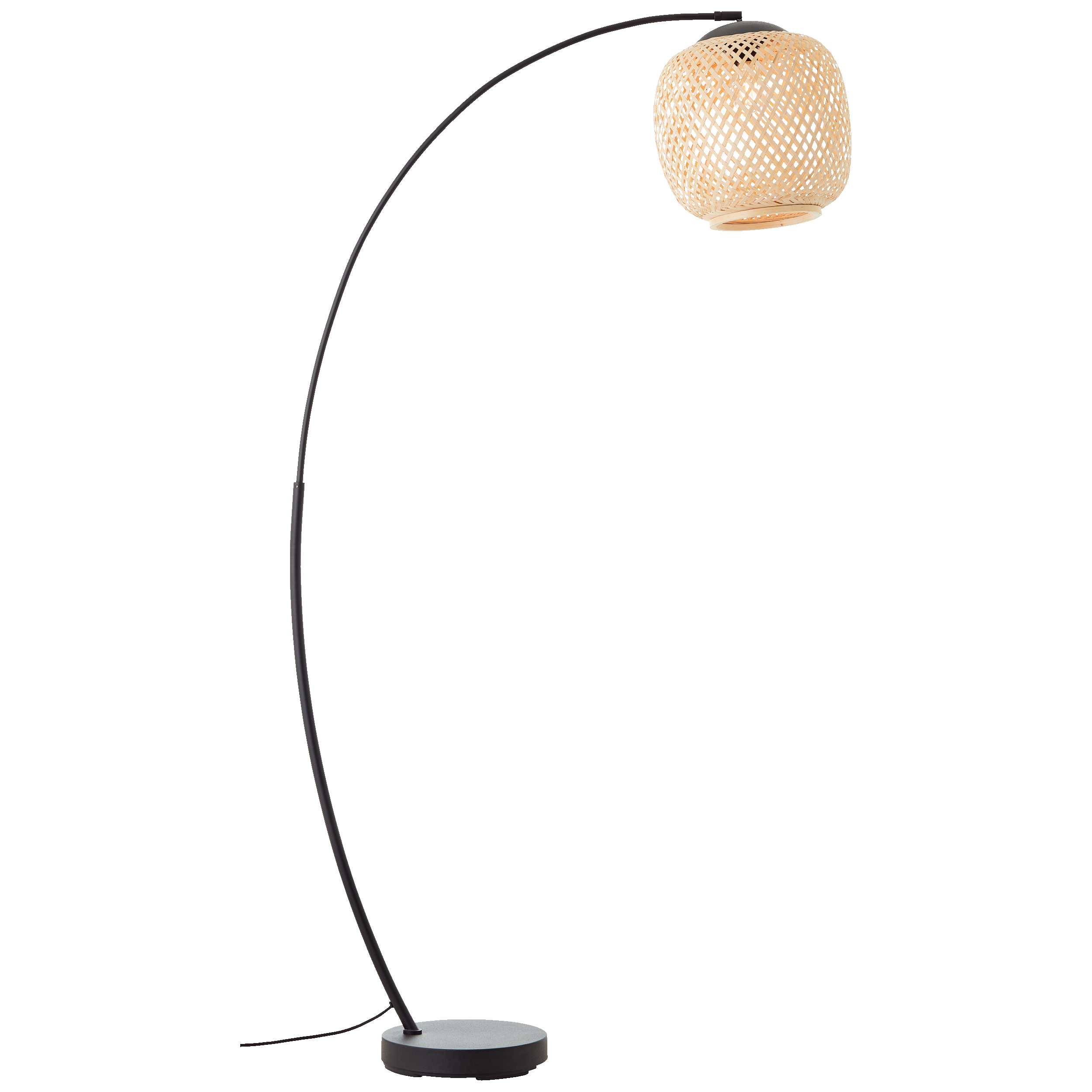 Bambus Bogen Stehlampe mit Fußschalter und 1,58 m Höhe · Lightbox Leuchten  & Licht GmbH